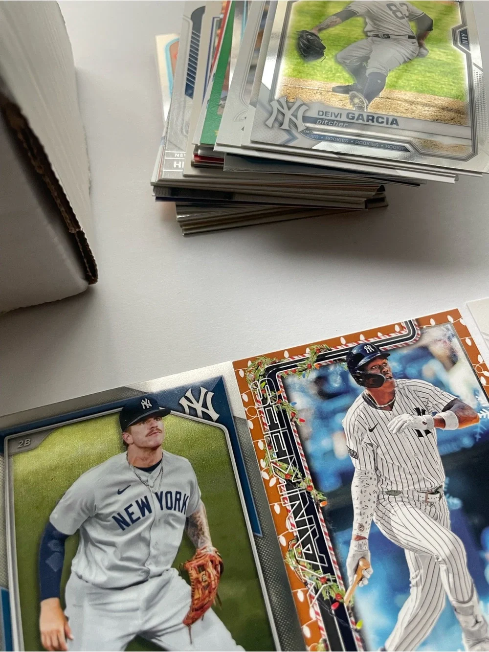 New York Yankees Baseball Cards 100 Card Lot Topps Bowman MLB
